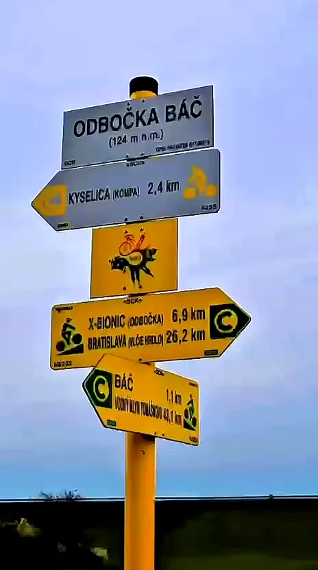 Cyklosmerovník v okolí Kyselice, Báču a Bodíkov.